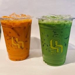 ชาเย็น 2แก้ว