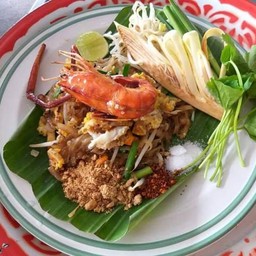 ผัดไทยกุ้งสด