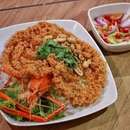 ยำกุ้งฟู