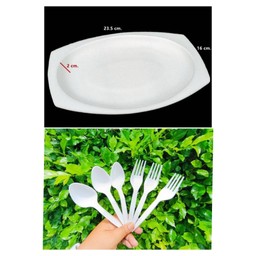 ชุดพร้อมทาน (จาน2+ช้อน3+ส้อม3)