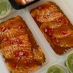 แซลม่อนดองซีอิ้วเกาหลี