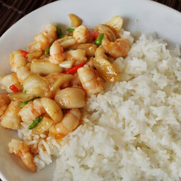 กุ้งผัดพริกขี้หนู
