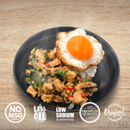 กะเพราไก่อนามัย (เฉพาะกับ)