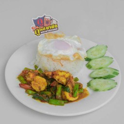 ข้าวเครื่องแกงกุ้ง
