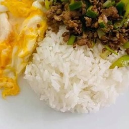 ข้าวพริกหยวกหมูสับ