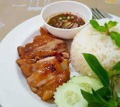 ข้าวไก่ย่าง(สะโพกไก่)