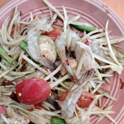 ตำกุ้งสด