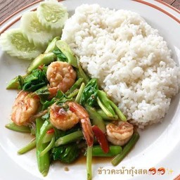 ข้าวคะน้ากุ้ง