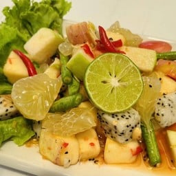 ส้มตำบ้านชะอานต้มพุงเนื้อสูตรโบราณ