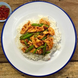 ข้าวพริกเผาหมูนุ่มเฮง