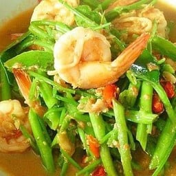 ข้าวหมูทอด+แกงส้มกุ้ง+น้ำโค๊ก.500