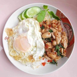 นัทอิ่มเอม กะเพราแซ่บ😋😋 (เพิ่มข้าวฟรี!!!) บข.567/9