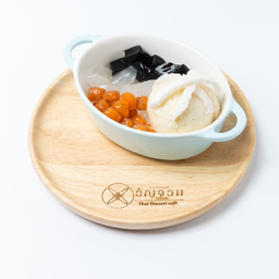 No.34 Palm Seed Durian Ice Cream With Sweet Potato Grass Jelly