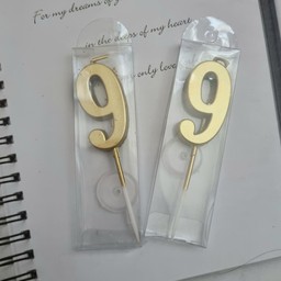 เทียนสีทอง เลข 9