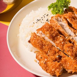 ข้าวญี่ปุ่นไก่ทอด ซอสทงคัตสึ Torikatsu
