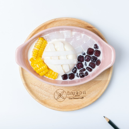 No.36 Coconut Pudding w. Purple Sweet Potato Corn Jelly