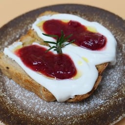 Whipped Ricotta Toast & Strawberry Jam