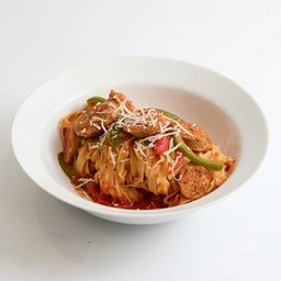 Spicy Italian Sausage & Peppers Pasta