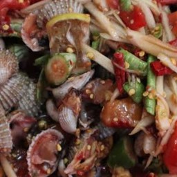 ตำหอยแครง