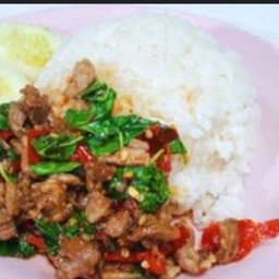 ข้าว+กระเพราเป็ด