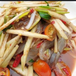 ตำมะม่วงกุ้งสด