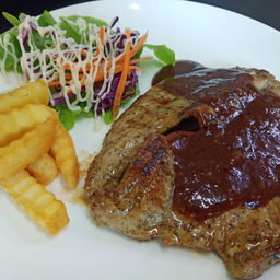 E3. สเต็กสันนอกหมู