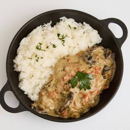 Chicken Blanquette with Rice