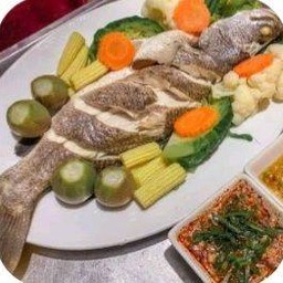 ปลากะพงลุยสวน