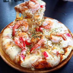 [ไซต์ S หนานุ่ม 4 ชิ้น]  พิซซ่าซีฟู้ด