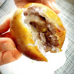 ซาลาเปาทอดไส้เผือกแปะก๊วย(เจ)