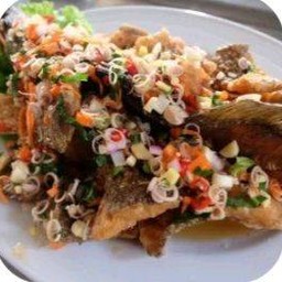 ปลากะพงสมุนไพร