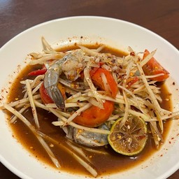 ตำกุ้งสด