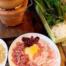 แจ่วฮ้อนหม้อดินชุดหมู ชุดเล็ก