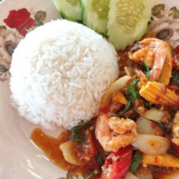 ข้าวพริกเผากุ้ง