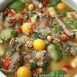 อ่อมรังไข่ใส่วุ้นเส้น