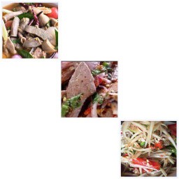 ต้มเครื่องในหมู+ตับหวานหมู ฟรีส้มตำ