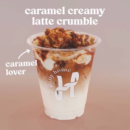caramel creamy latte crumble