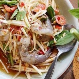 ตำปูปลาร้ากุ้งสด