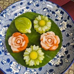 ขนมชั้นชาไทยเขัมข้น สูตรหวานน้อย