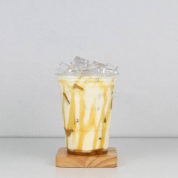 นมสด คาราเมล เย็น