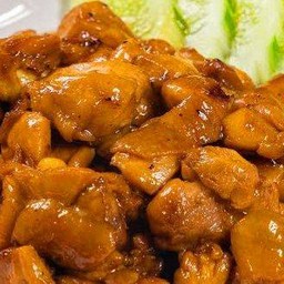 ไก่ผัดหวาน#กับข้าว#