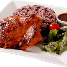 สเต็กไก่สไปซี่ และ ข้าวไรซ์เบอร์รี่  1 PC