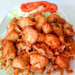 ไก่ทอดกระเทียม#กับข้าว#