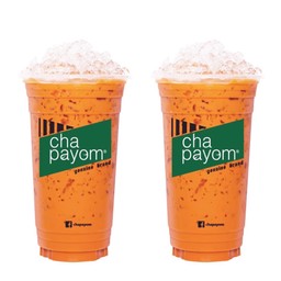 ชาเย็น 2 แก้ว