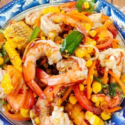 ตำข้าวโพดกุ้งสุก
