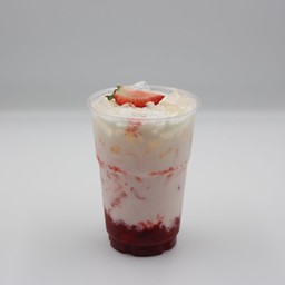 นมสดสตรอว์เบอร์รี่ (ปั่น)