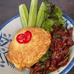 ข้าวกระเพราเนื้อ