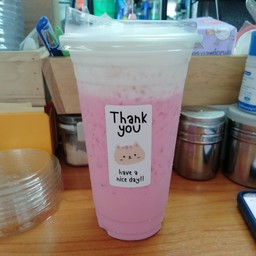 นมชมพูเย็น (20 ออนซ์)