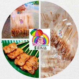 หมูปิ้งร่มหลากสี