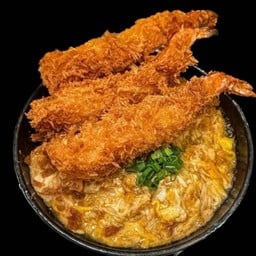 ข้าวหน้าไข่ข้น กุ้งทอดเทอริยากิ